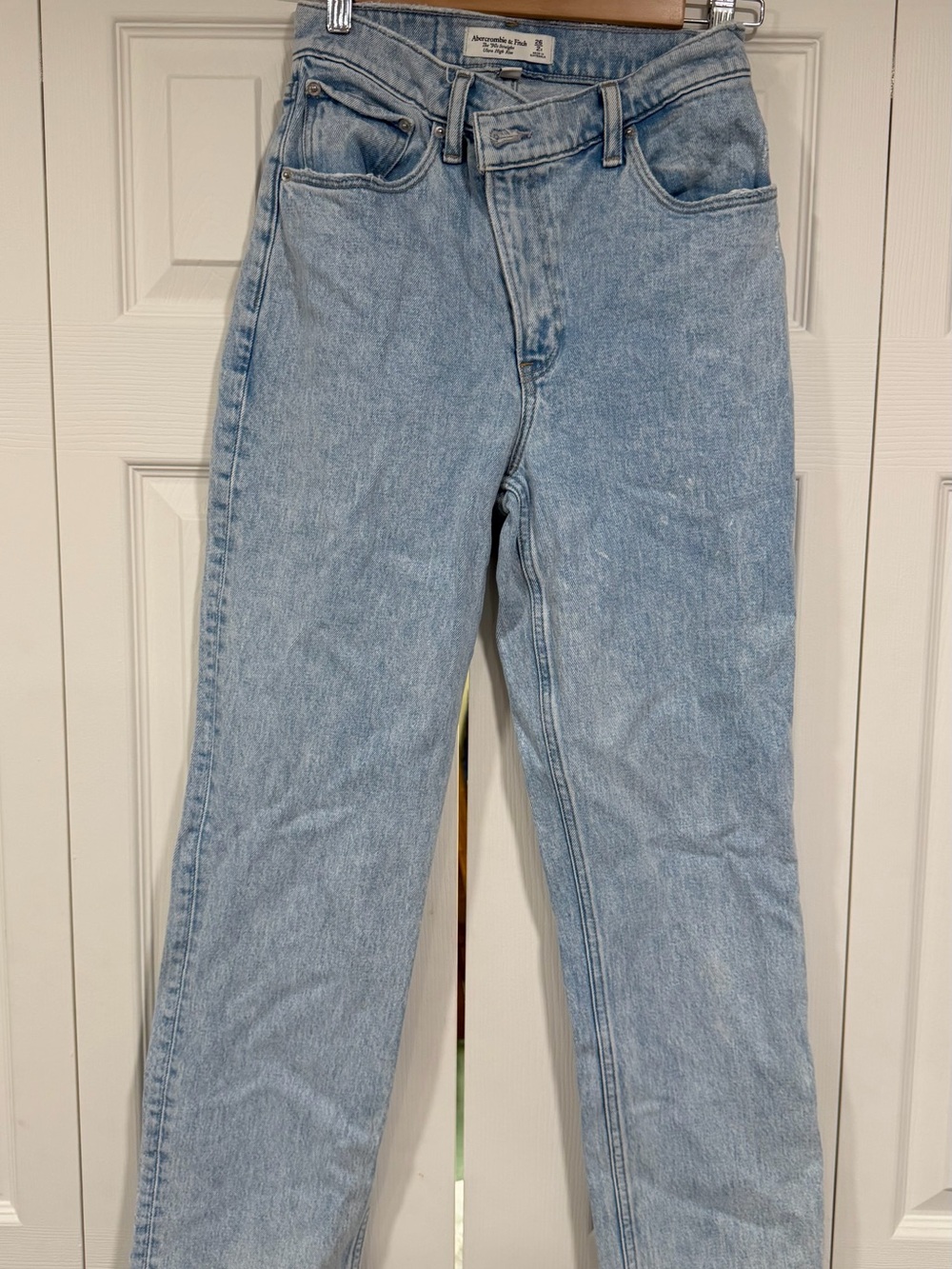Abercrombie & Fitch Light Blue Straight-Leg Jeans
